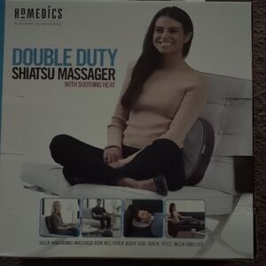 Homedics Double Duty Shiatsu Massager with Heat (New In Box)